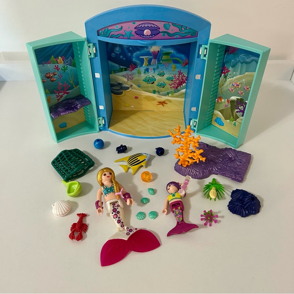 Playmobil Mermaid Adventure Play Box With Accessories (Incomplete)